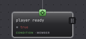 A member condition checking player readiness